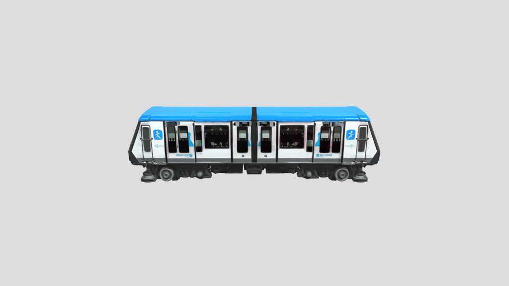 Elevated Paris Metro Train