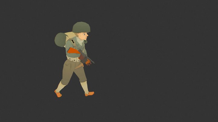 Character Soldier 3D Model