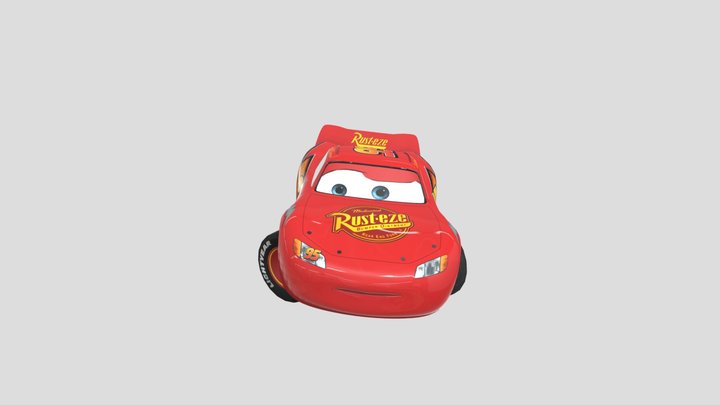 Rookie Lightning McQueen 3D Model