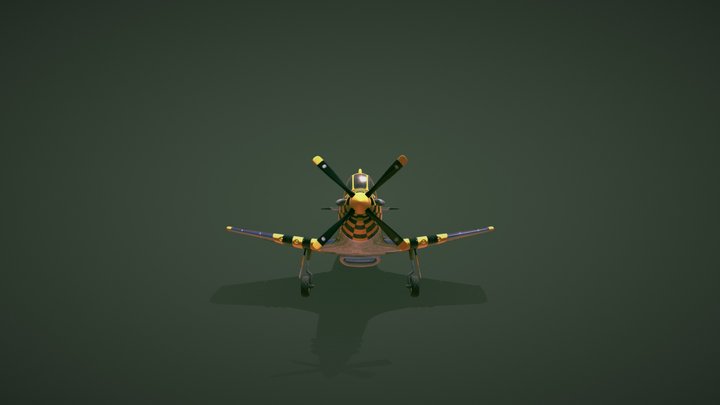 P51 Mustang (Super Deformed) 3D Model