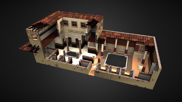 Roman House 3D Model