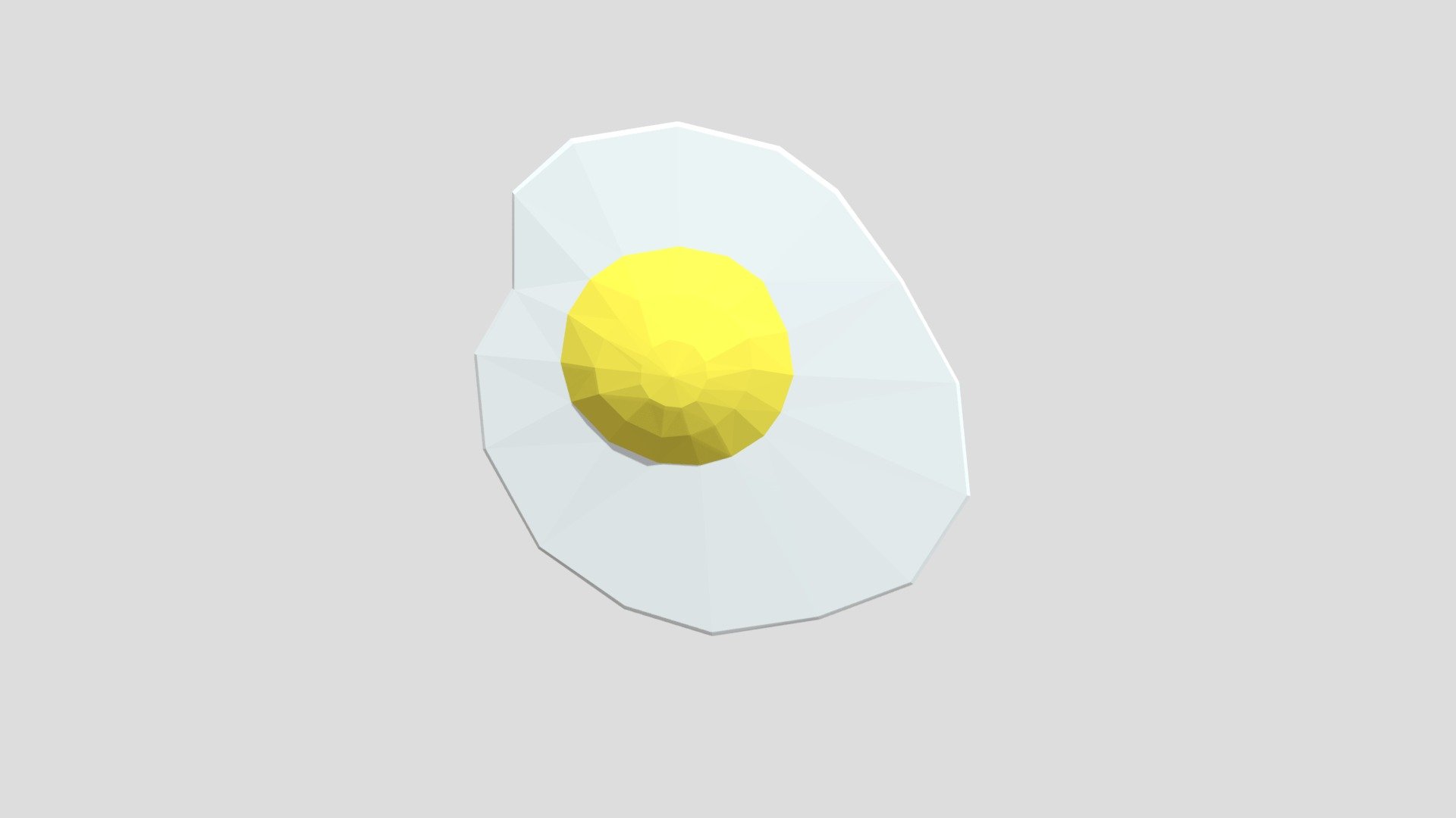 Sunny side up egg from Poly by Google