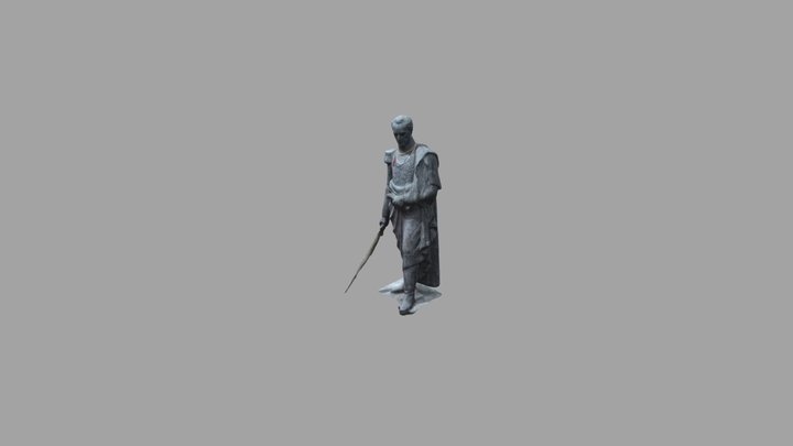 Simón Bolívar Scanner 3D Simplified 3d Mesh 3D Model