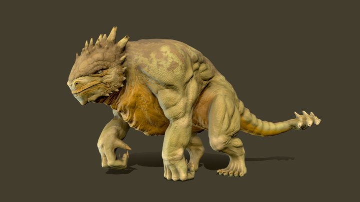 Fantasy Reptile 3D Model