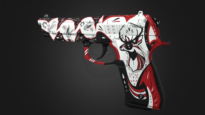Dual Berettas PERFORMANCE 3D Model