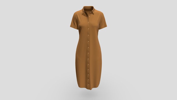 Women's Trendy And Fashion Long Size Top 3D Model