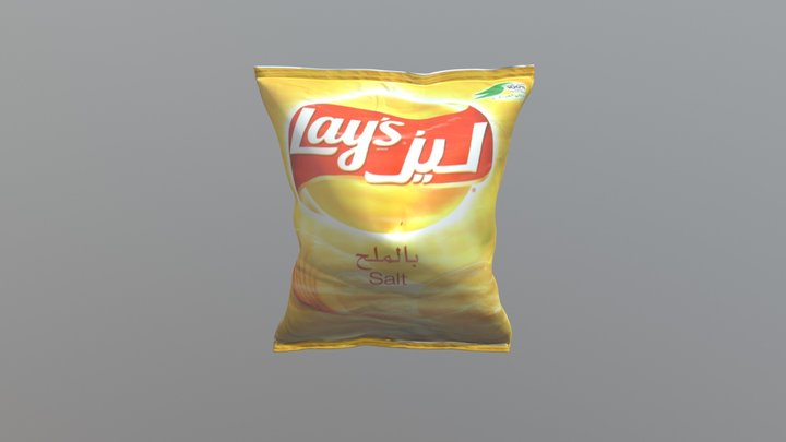 Lays Packet 3D Model