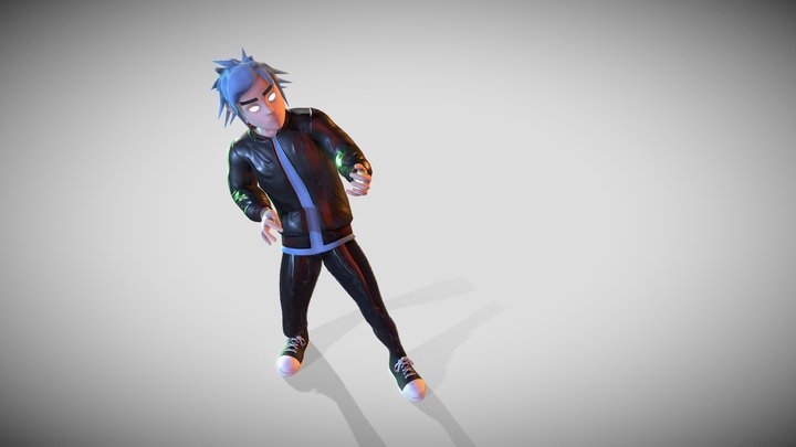 2d gorillaz 3D Model