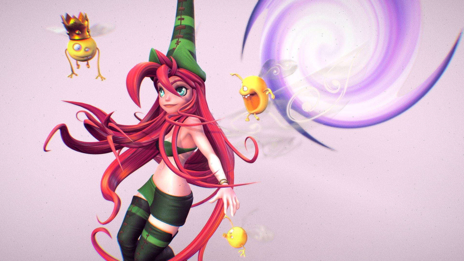 Rayman Origins Betilla The Fairy 3d Model By Zhed Titus Ztitus