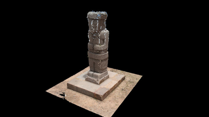 Monolito Ponce, Tiahuanaco, Bolivia. 3D Model