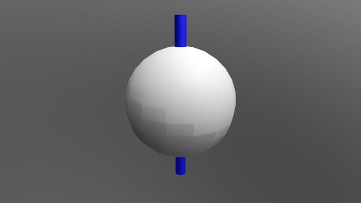 Sphere and Cylinder 3D Model