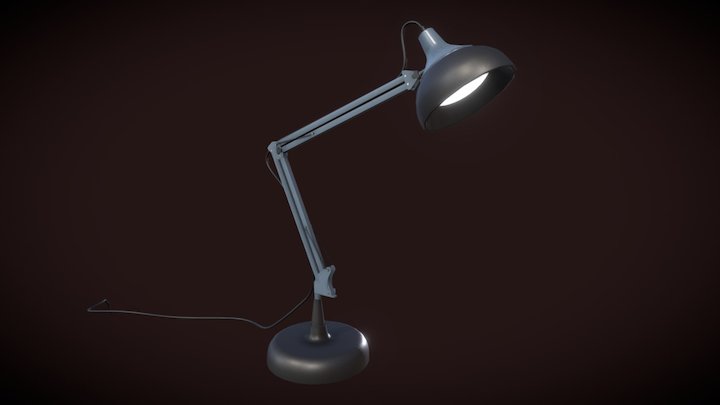 Scissor Stand Modern Lamp 3D Model