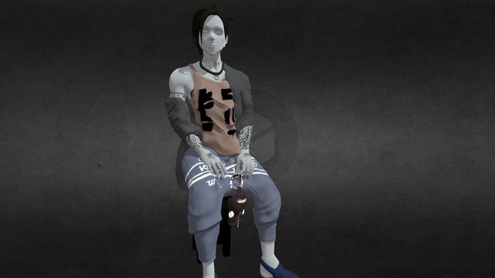 Uta from Tokyo Ghoul 3D Model