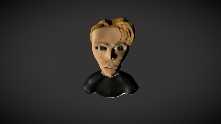 Bowie Zbrush Head Sculpt 3D Model