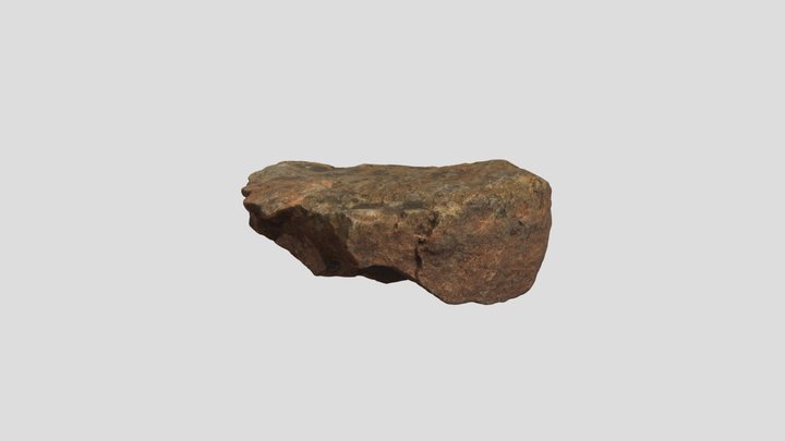 Clay Rock Small 01 3D Model