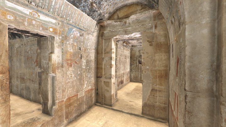 Hatshepsut, Main Sanctuary of Amun, Statue room 3D Model