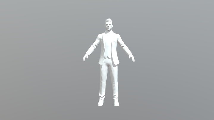 Smooth Hitman Set (Dag) (black colour) 3D Model