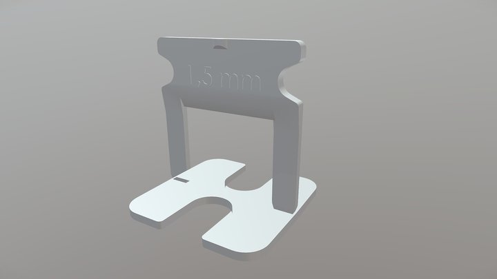 Espaçador para piso Agilize 1,5mm 3D Model