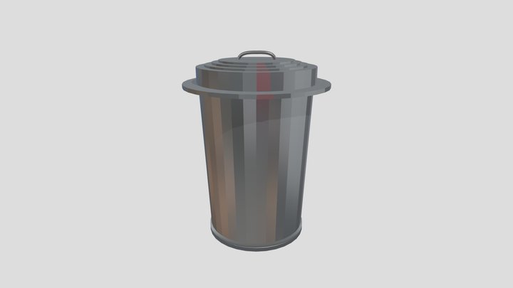 Metal Trashcan