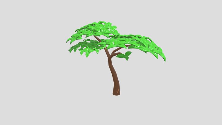 Cartoon tree 3D Model