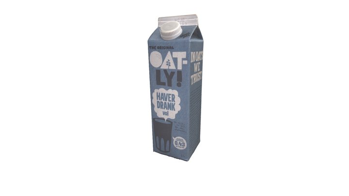 Oat milk (Oatly) 3D Model