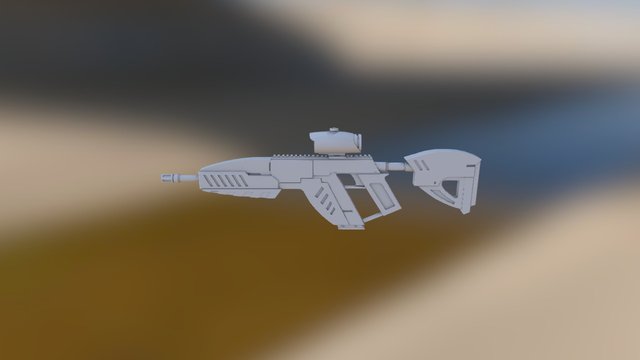 Assault Rifle - WIP 3D Model
