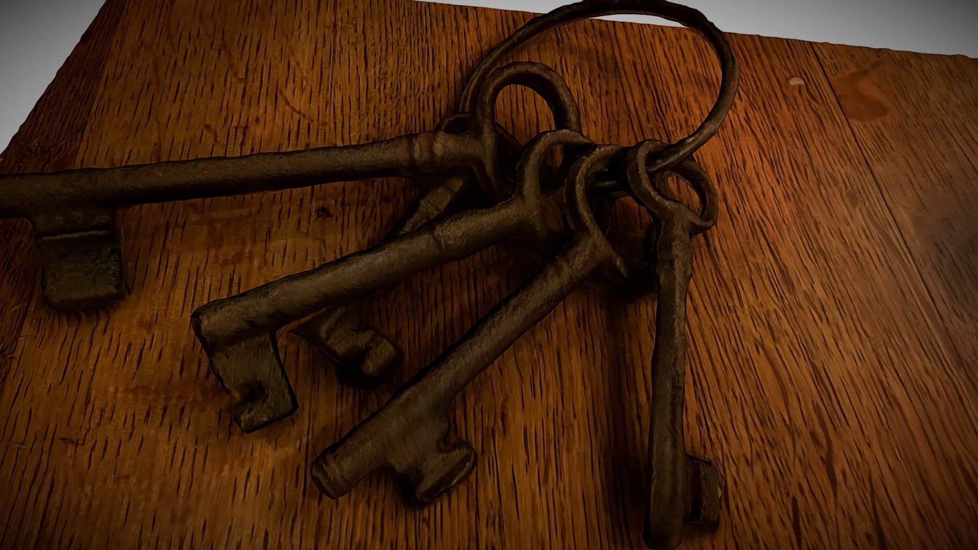 Keys in dark bar