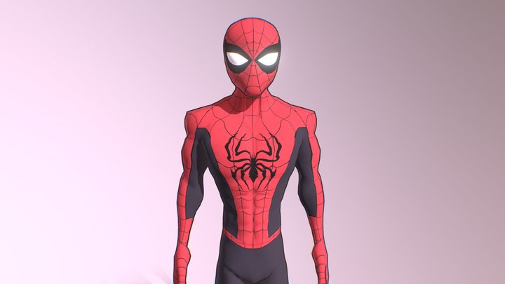 Spider-Man Low Poly (Remake) 3D Model