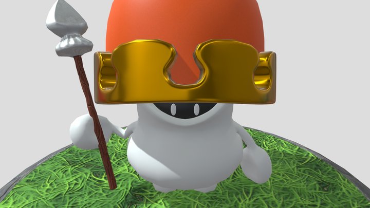 Mushroom King 3D Model