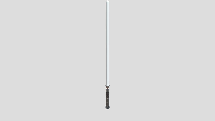 Red Light Saber 3D Model