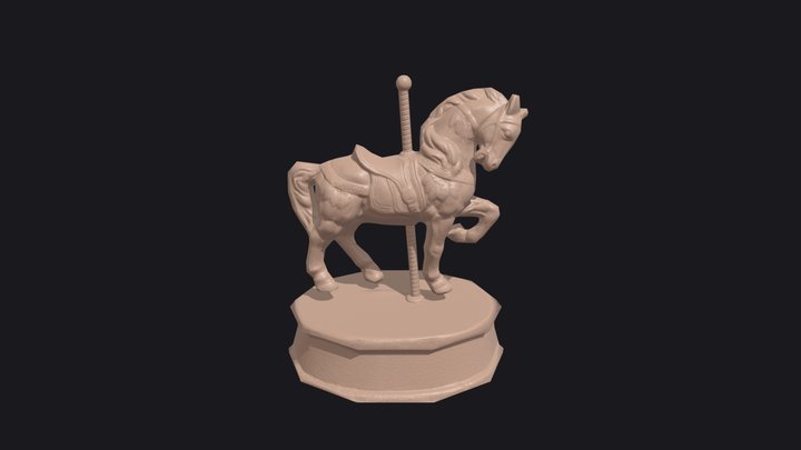 Horse Lp Uvw 3D Model