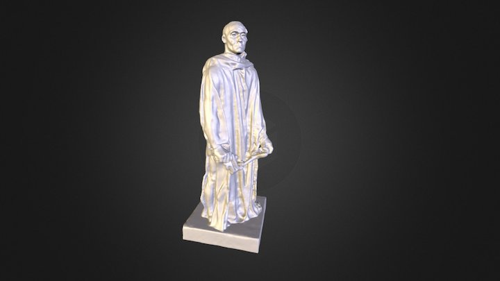 Monk from "Les Bourgeois de Calais" , Rodin 3D Model