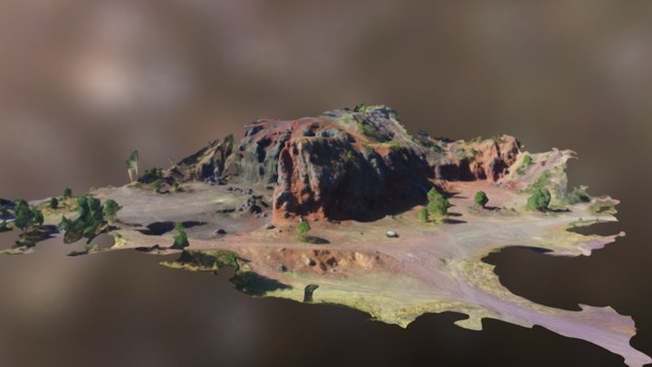 Valle Del Tezontle Simplified 3d Mesh 3D Model