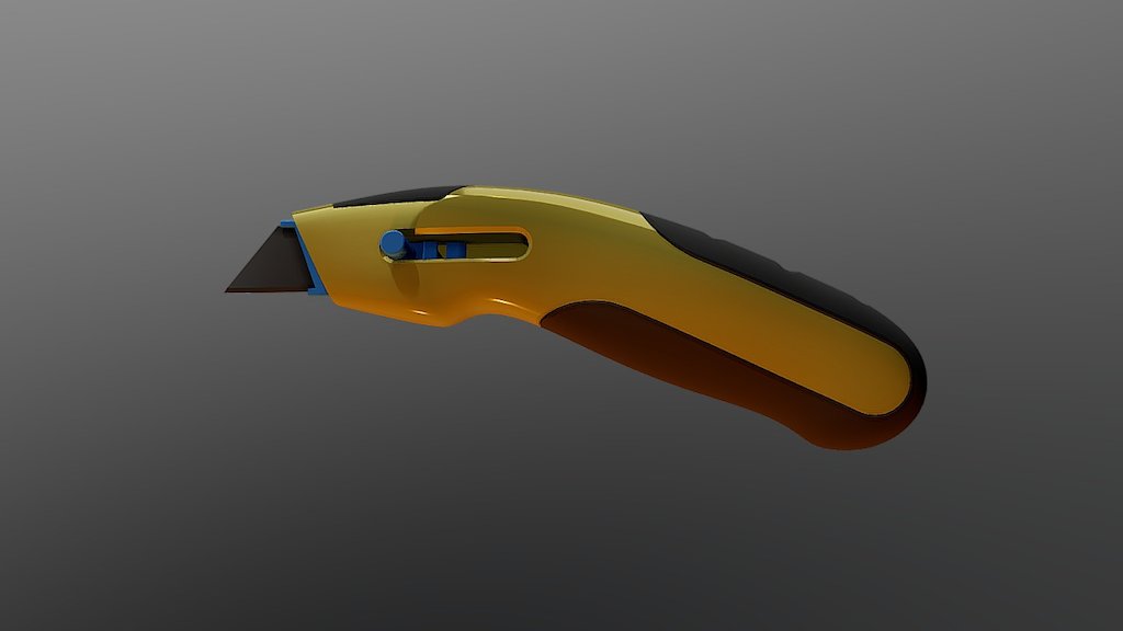 Utility Knife 3D model by tom.baran [00e3cc3] Sketchfab