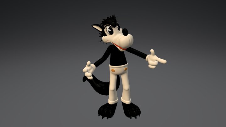 Big Bad Wolf 3D Model