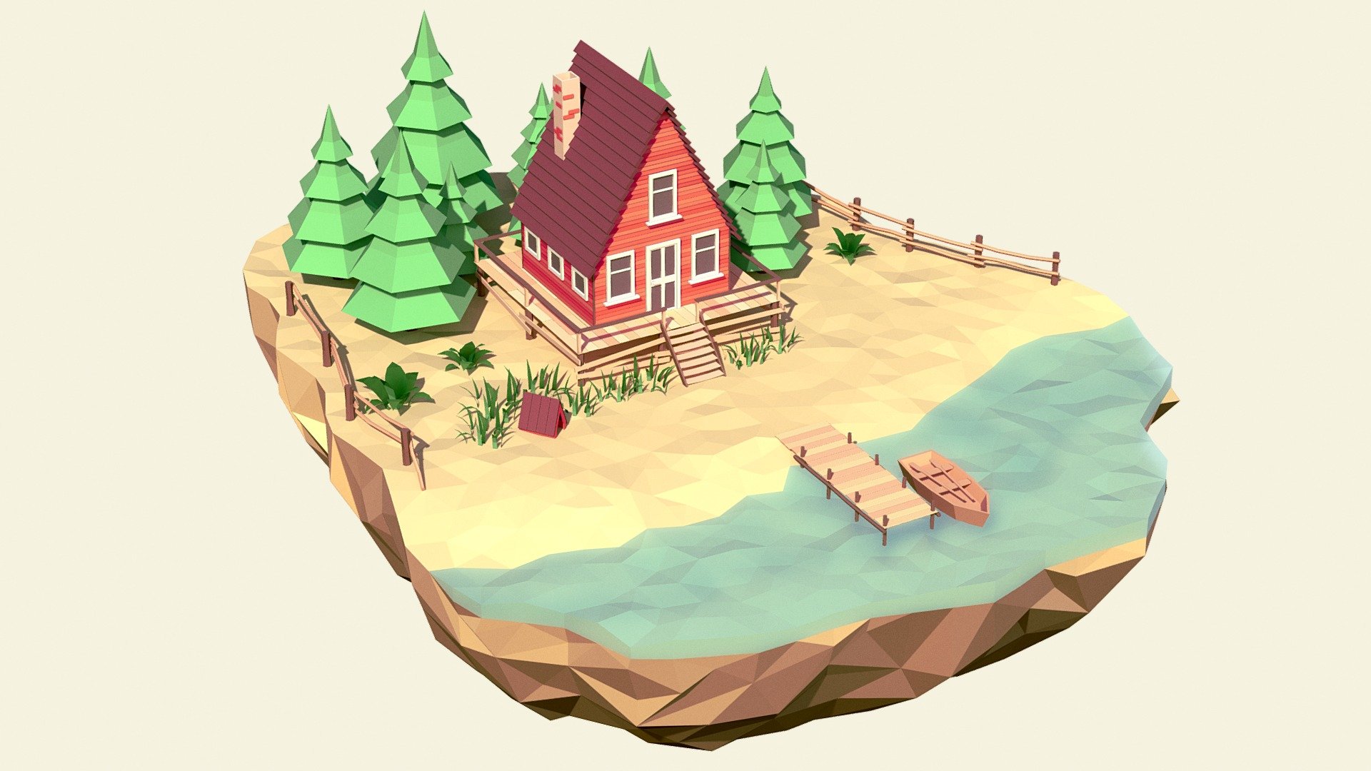 Fisherman's House - 3D model by Oleksandr Bykov (@oleksandr.bykov ...