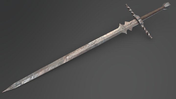 Rusty Old Sword 3D Model