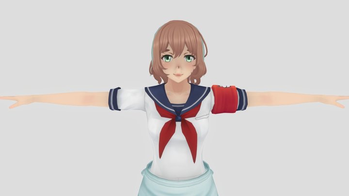 Yandere Simulator Amai Odayaka Full 3d model 3D Model