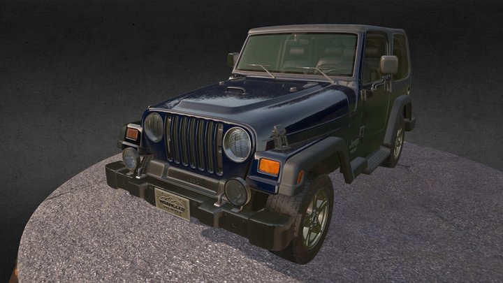 Jeep wrangler ReWorked 3D Model
