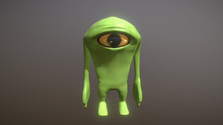 Mini Alien 3D Model
