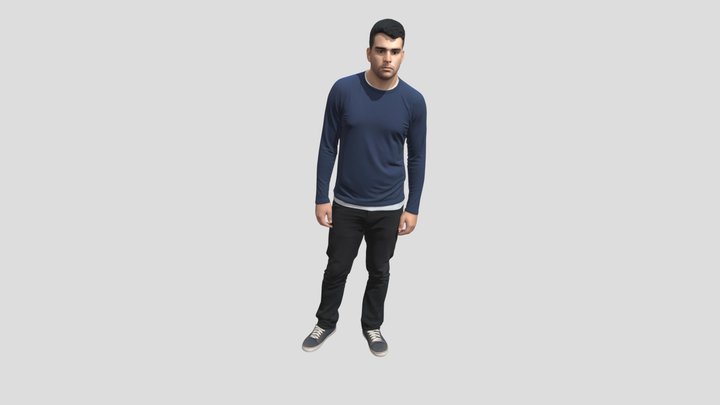 Contemplative in Navy – Modèle 3D gratuit STL