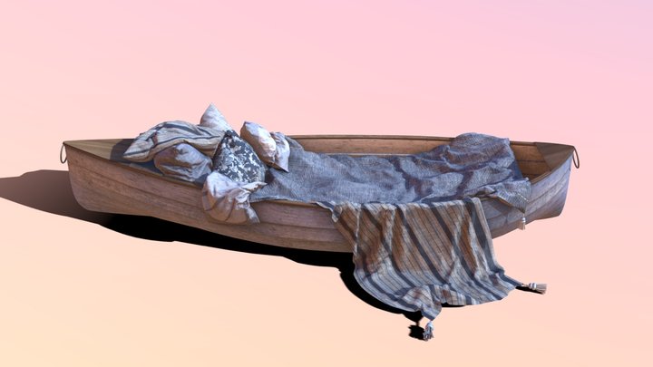 Cool boat for ocean 3D Model