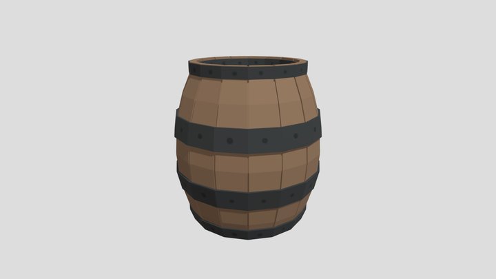 Low Poly Barrel