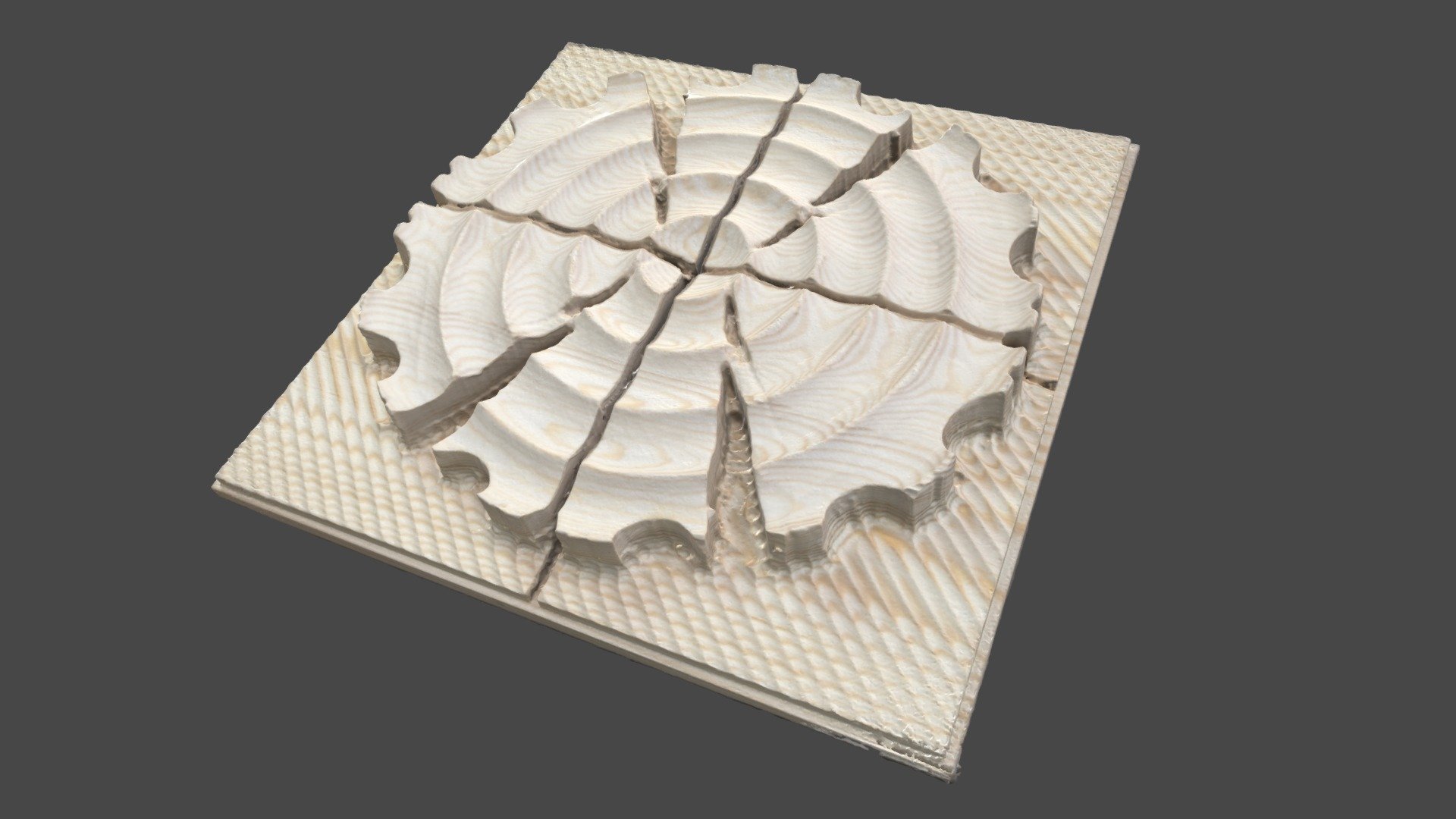 ACE510 Photogrammetry of CNC milled pine piece - Download Free 3D model ...