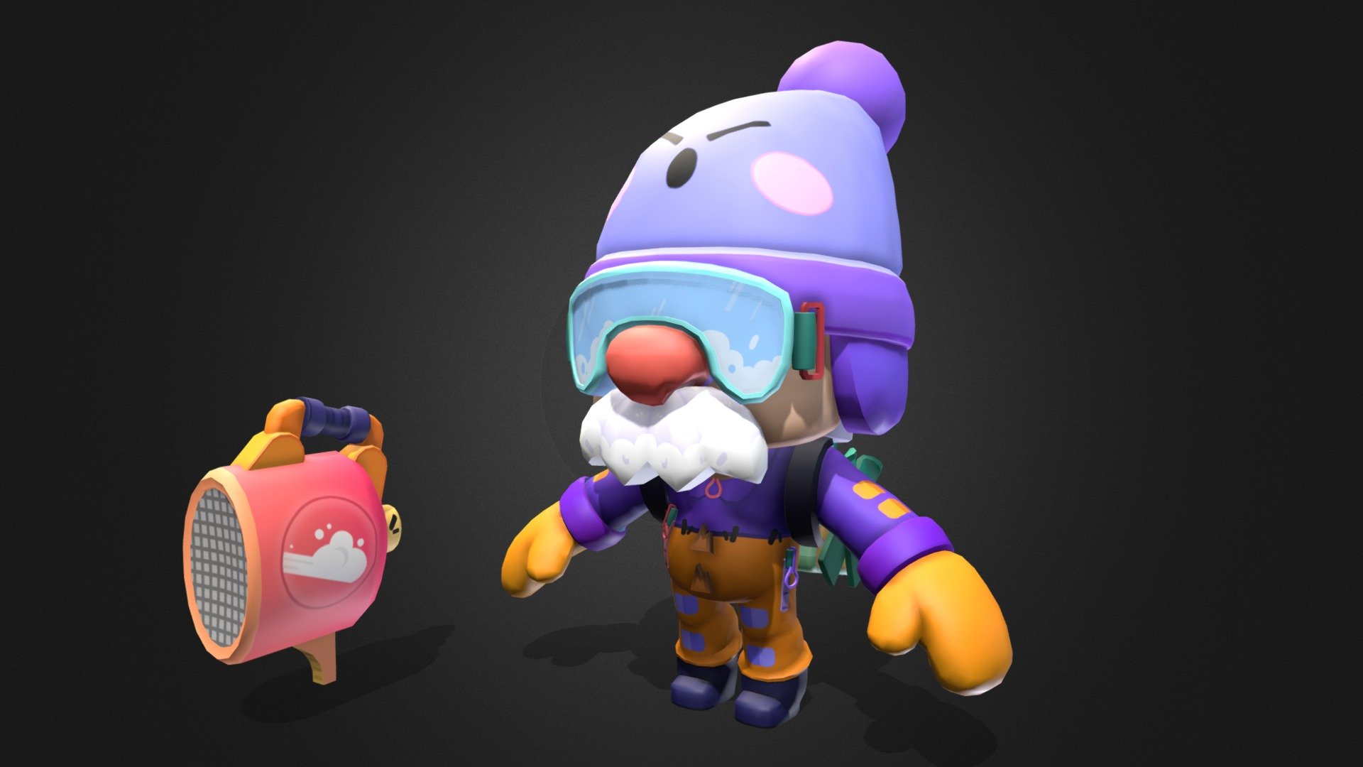 Gale Mountain Climber Brawlstars 3d Model By Clement Fromentin Majest 00eb2e9 - renders 3d brawl stars