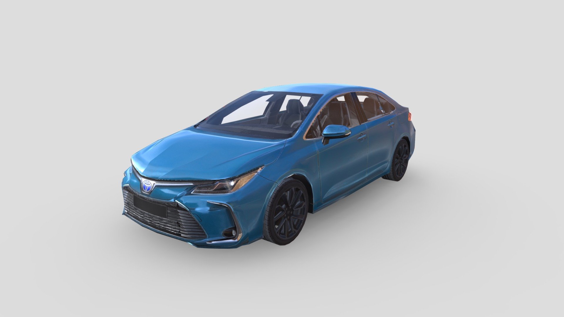 Low Poly Car - Toyota Corolla Sedan 2019 - Buy Royalty Free 3D model by ...