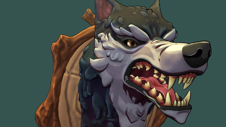 Hunting Trophy - Wolf 3D Model