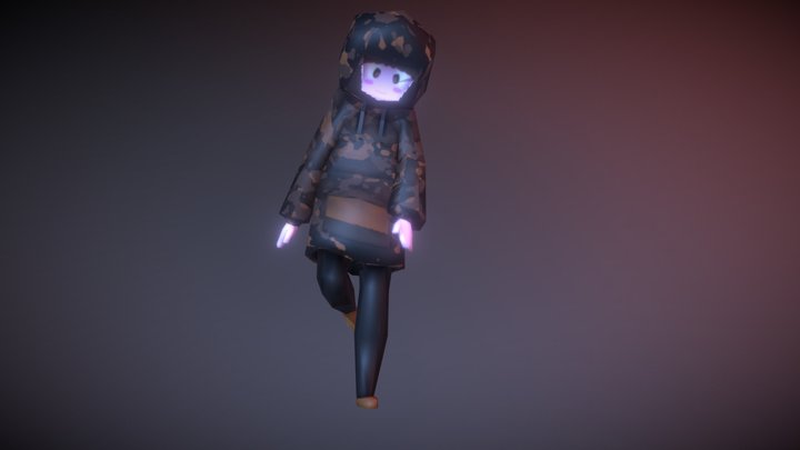 PSX LowPoly Boy 3D Model
