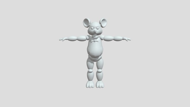 ChenW_FNAF Mouse UV 3D Model