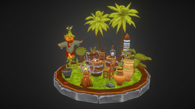 Low Poly Assets Pack 3D Model